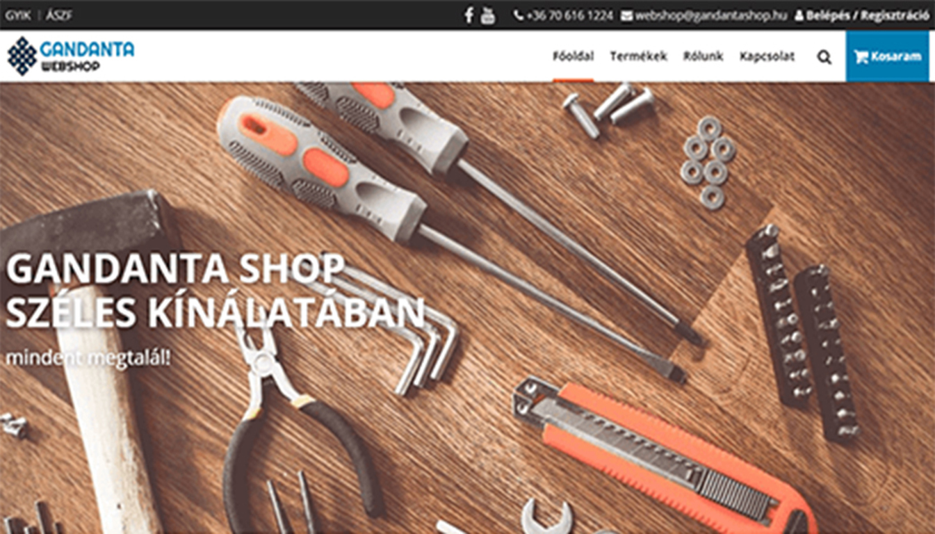 Web Design - Grandanta Webshop