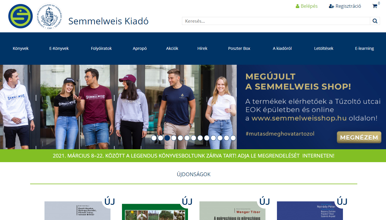 Web Design - Semmelweis Publishing